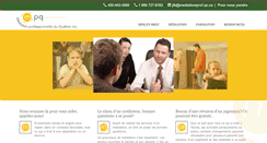 Desktop Screenshot of mediationprof.qc.ca